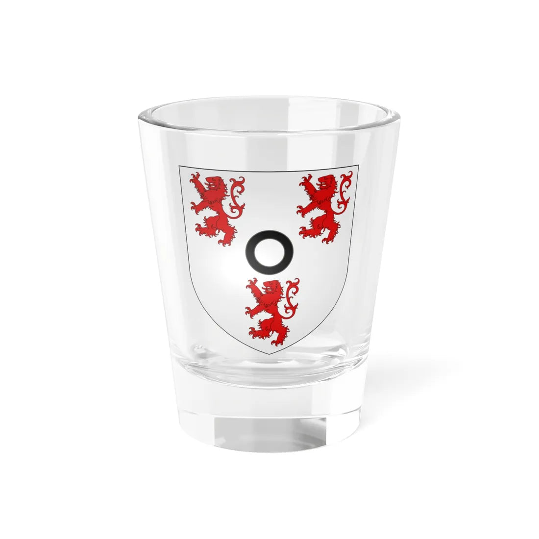 Blason ville fr Solre-Le-Chateau 59 (France) (Coat of Arms) Shot Glass 1.5oz 1.5oz - Go Mug Yourself
