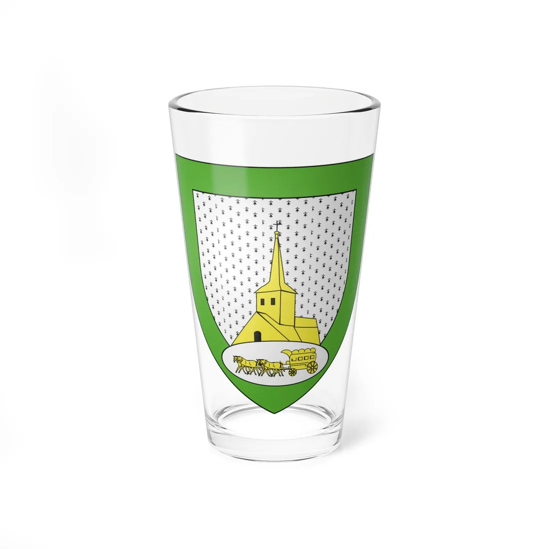 Blason ville fr StLégerdesprés (France) (Coat of Arms) Pint Glass 16oz 16oz - Go Mug Yourself