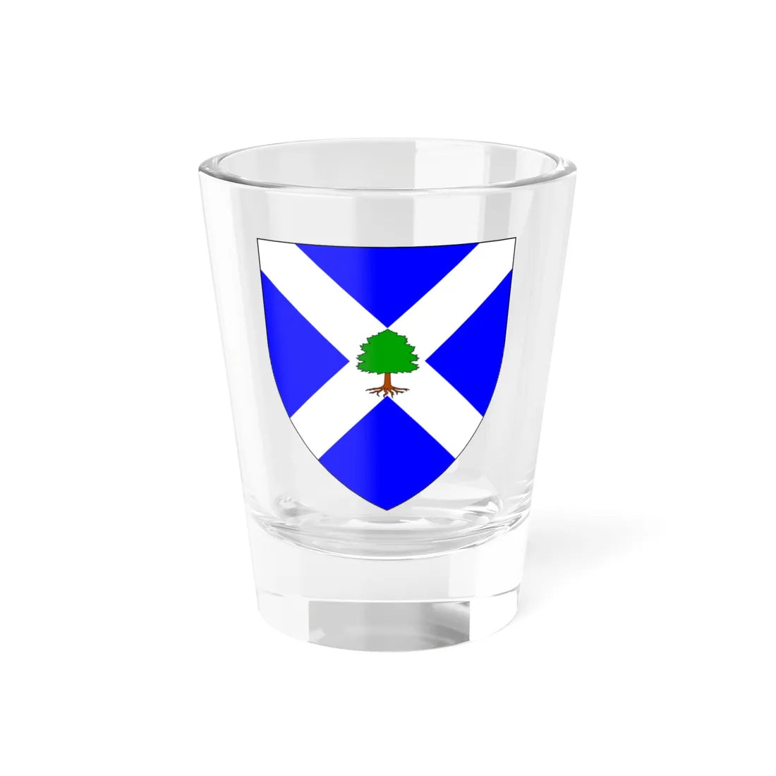 Blason ville gg Saint-André-de-la-Pommeraye (United Kingdom) (Coat of Arms) Shot Glass 1.5oz 1.5oz - Go Mug Yourself