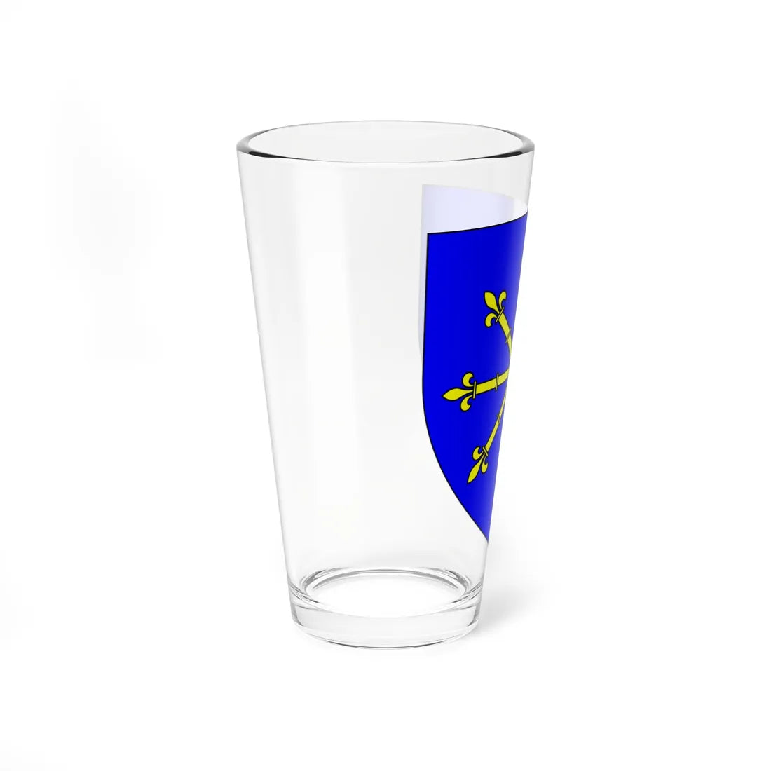 Blason ville gg Saint-Martin (United Kingdom) (Coat of Arms) Pint Glass 16oz - Go Mug Yourself