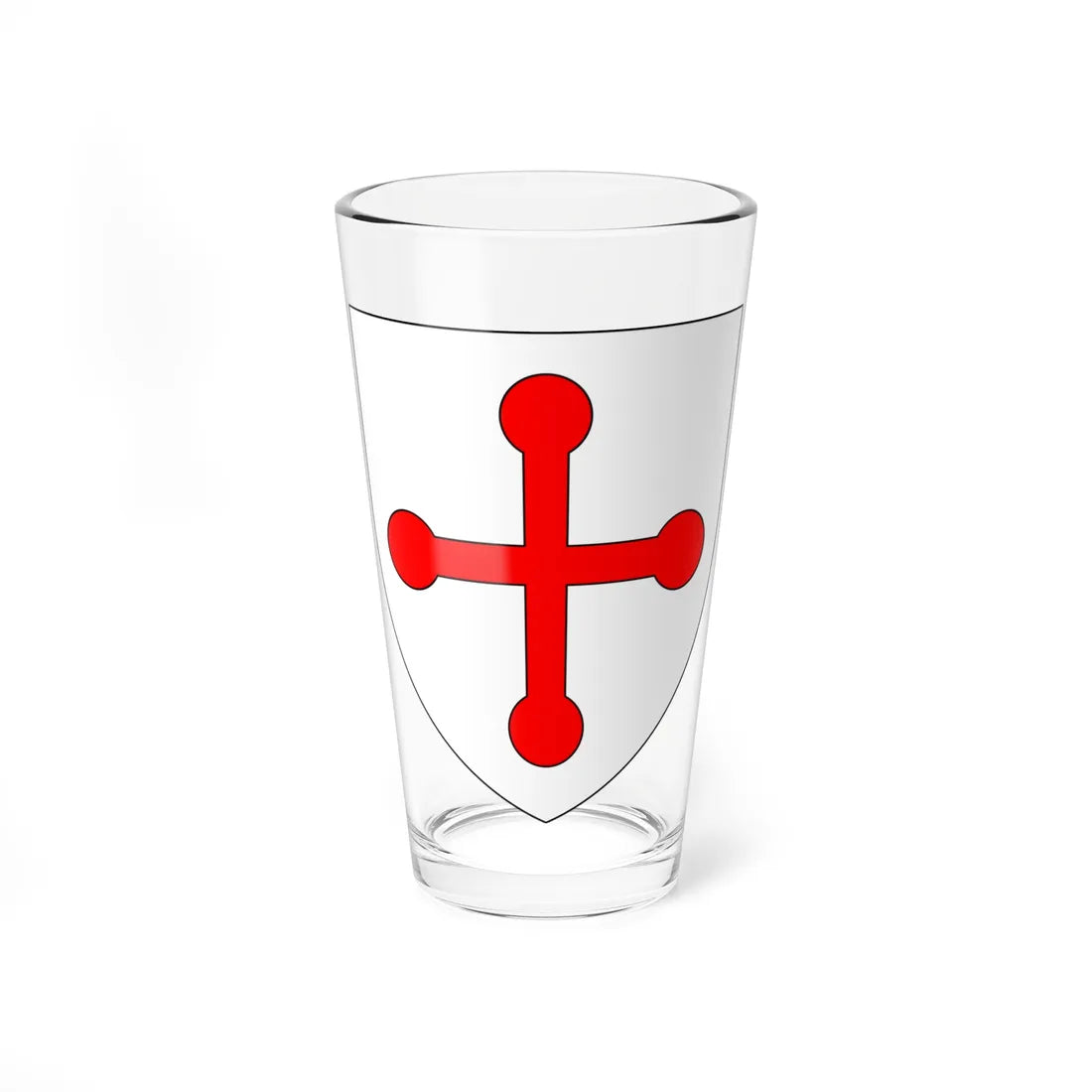 Blason ville gg Saint-Michel-du-Valle (United Kingdom) (Coat of Arms) Pint Glass 16oz 16oz - Go Mug Yourself