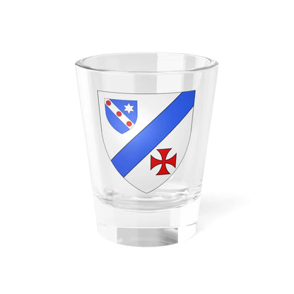 Blason ville Hirel 35 (France) (Coat of Arms) Shot Glass 1.5oz 1.5oz - Go Mug Yourself