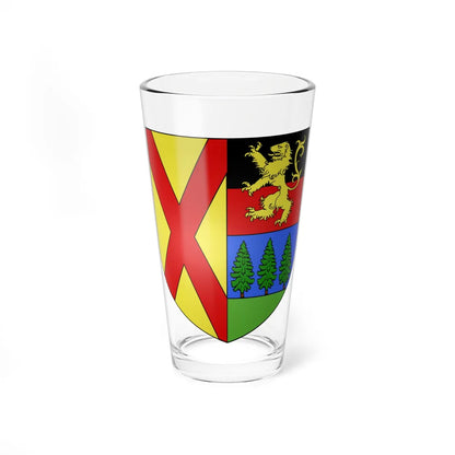 Blason ville It Antey-Saint-Andre AO (Italy) (Coat of Arms) Pint Glass 16oz 16oz - Go Mug Yourself
