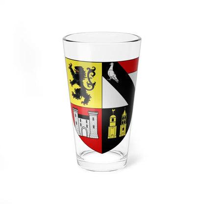 Blason ville It Aymavilles AO (Italy) (Coat of Arms) Pint Glass 16oz - Go Mug Yourself