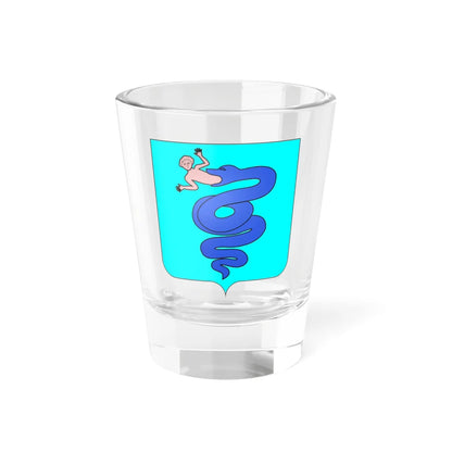 Blason ville it Borgo San Giacomo (Italy) (Coat of Arms) Shot Glass 1.5oz 1.5oz - Go Mug Yourself