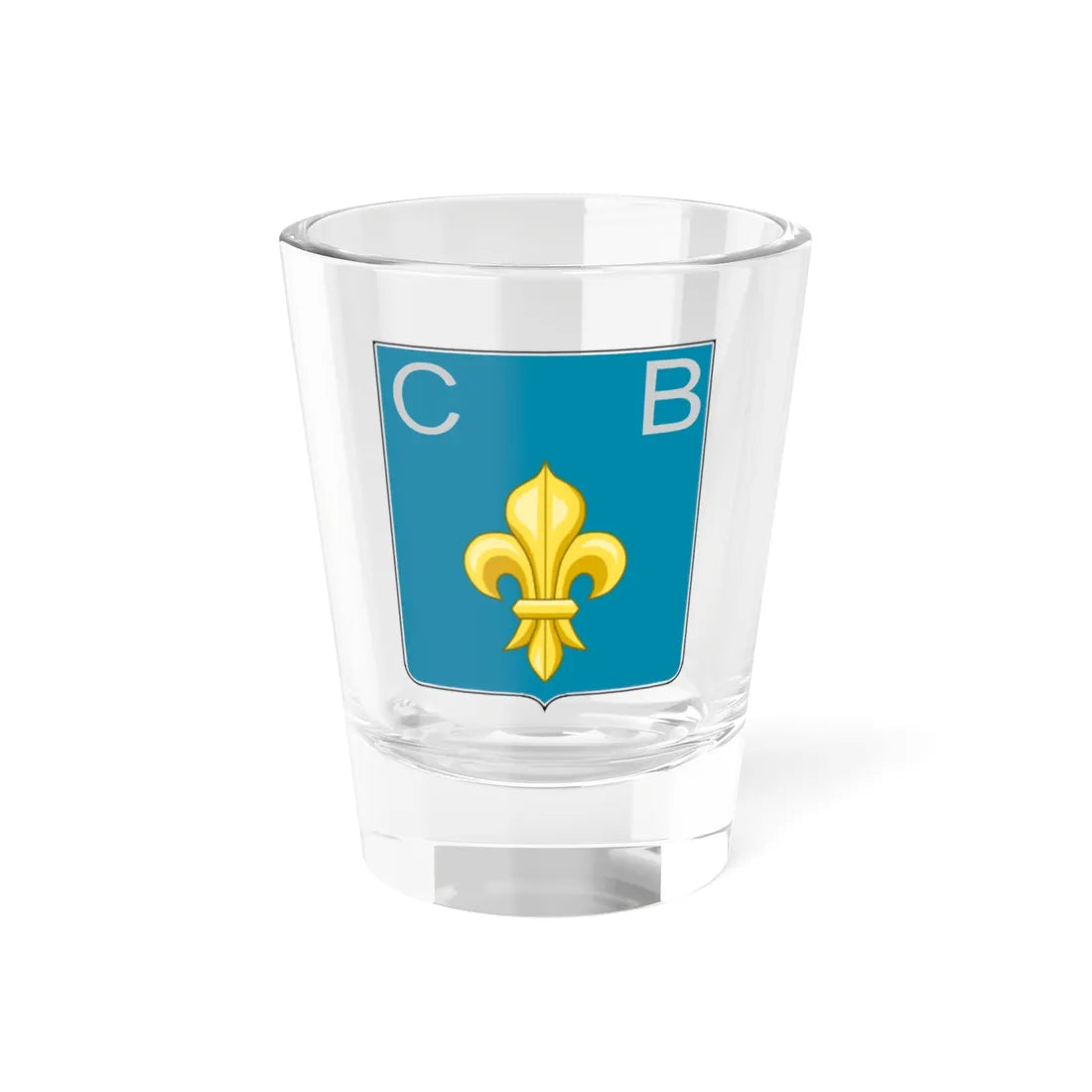 Blason ville it Bovegno (Italy) (Coat of Arms) Shot Glass 1.5oz 1.5oz - Go Mug Yourself