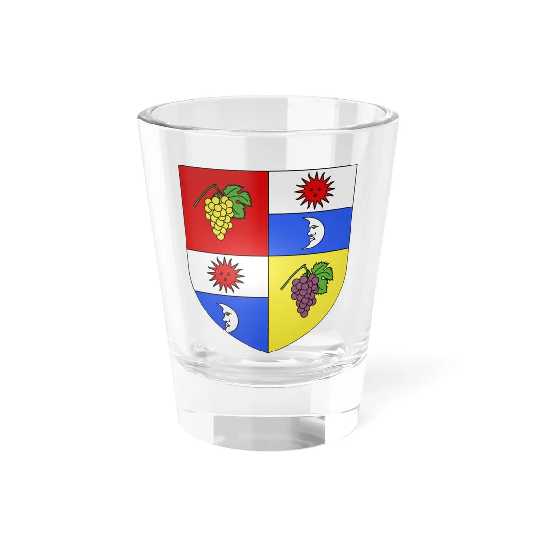 Blason ville It Chambave AO (Italy) (Coat of Arms) Shot Glass 1.5oz 1.5oz - Go Mug Yourself