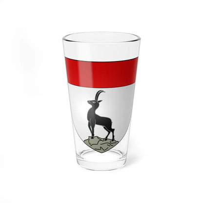 Blason ville It Chamois AO (Italy) (Coat of Arms) Pint Glass 16oz 16oz - Go Mug Yourself