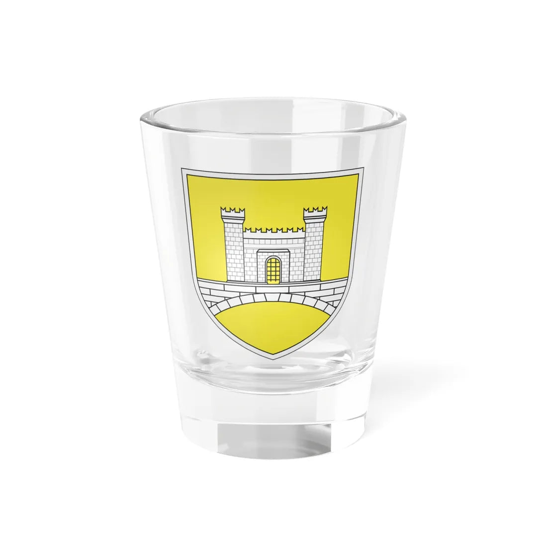 Blason ville It Etroubles AO (Italy) (Coat of Arms) Shot Glass 1.5oz 1.5oz - Go Mug Yourself