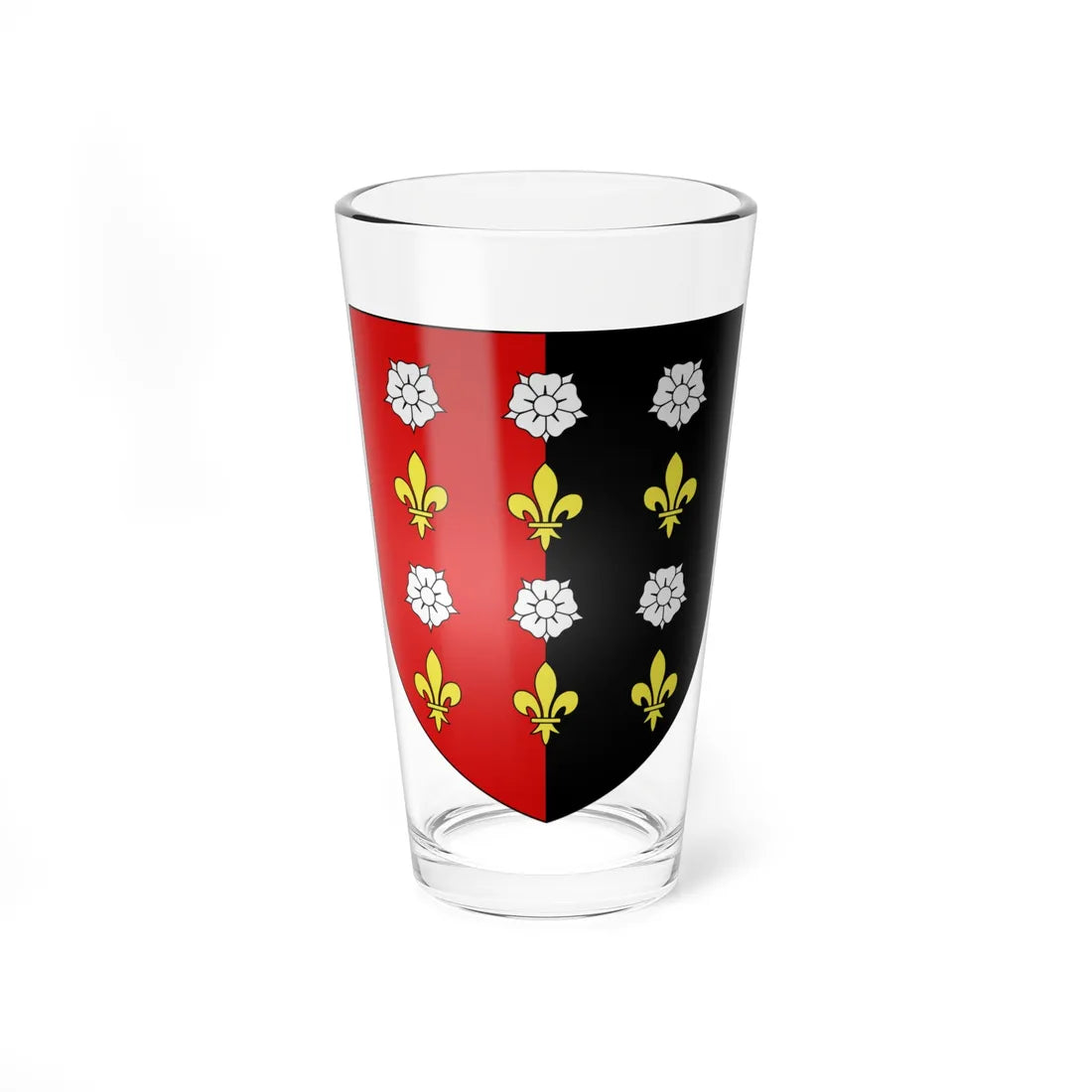 Blason ville it Nus Vallée dAoste (Italy) (Coat of Arms) Pint Glass 16oz 16oz - Go Mug Yourself