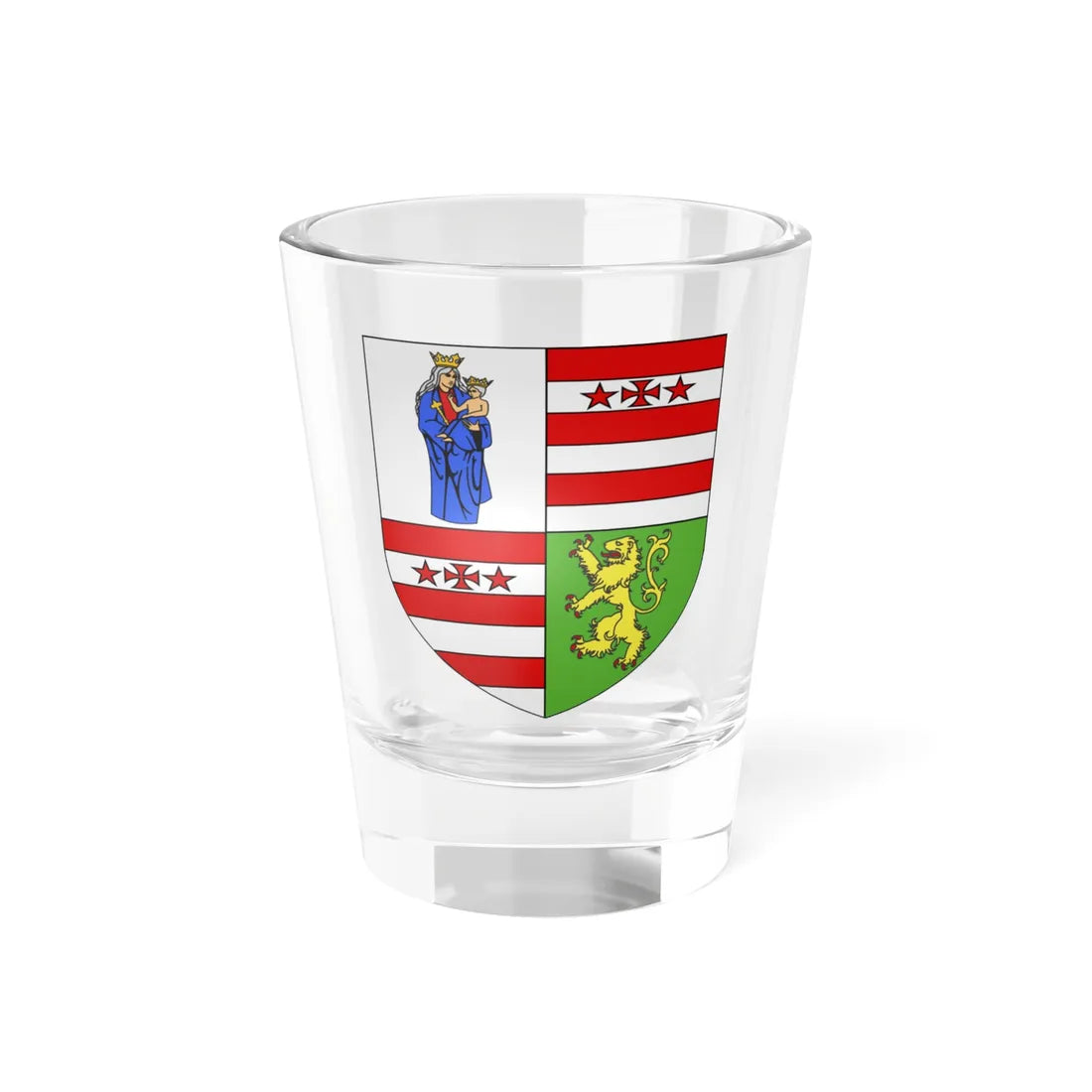 Blason ville It Perloz AO (Italy) (Coat of Arms) Shot Glass 1.5oz 1.5oz - Go Mug Yourself