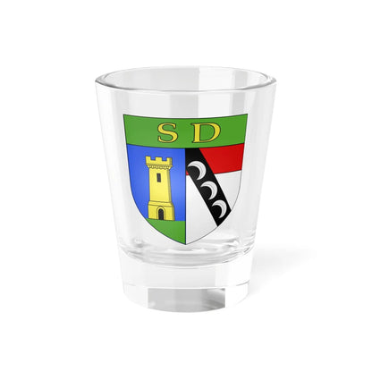 Blason ville It Saint-Denis AO (Italy) (Coat of Arms) Shot Glass 1.5oz 1.5oz - Go Mug Yourself