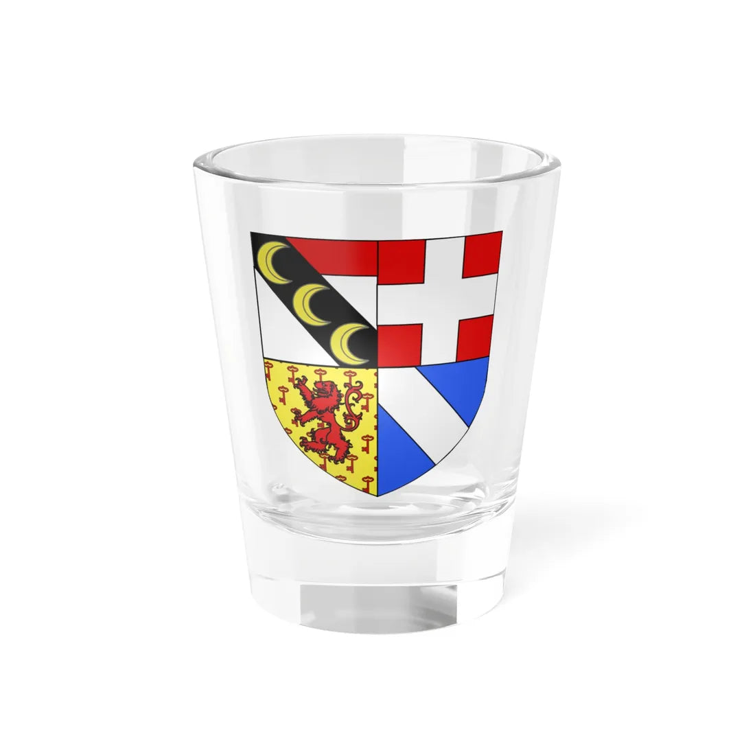 Blason ville It Torgnon AO (Italy) (Coat of Arms) Shot Glass 1.5oz 1.5oz - Go Mug Yourself