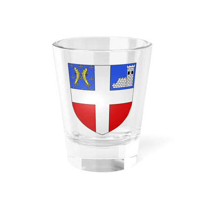 Blason ville It Villeneuve AO (Italy) (Coat of Arms) Shot Glass 1.5oz 1.5oz - Go Mug Yourself