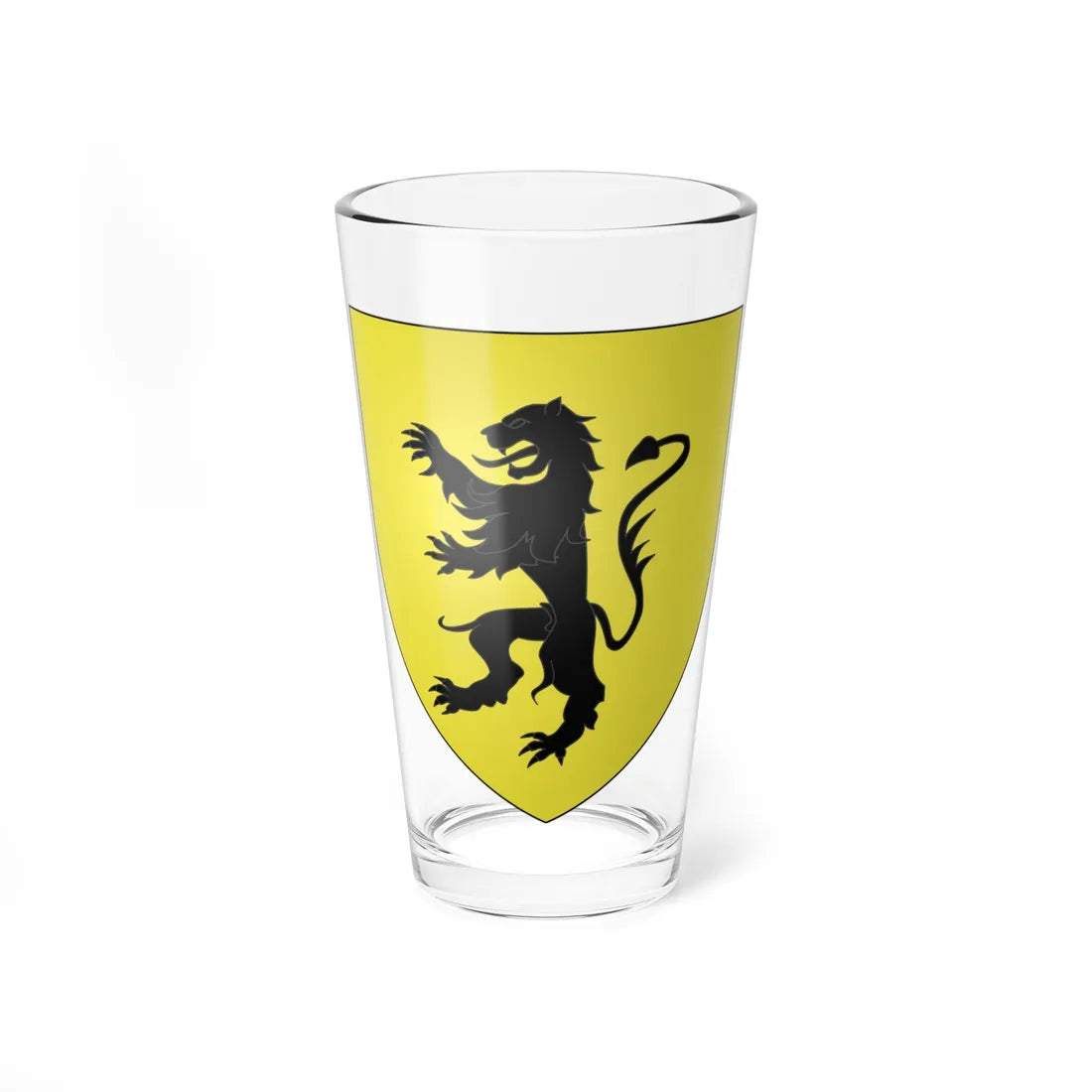Blason ville lu Dudelange EschAlzette (Luxembourg) (Coat of Arms) Pint Glass 16oz 16oz - Go Mug Yourself