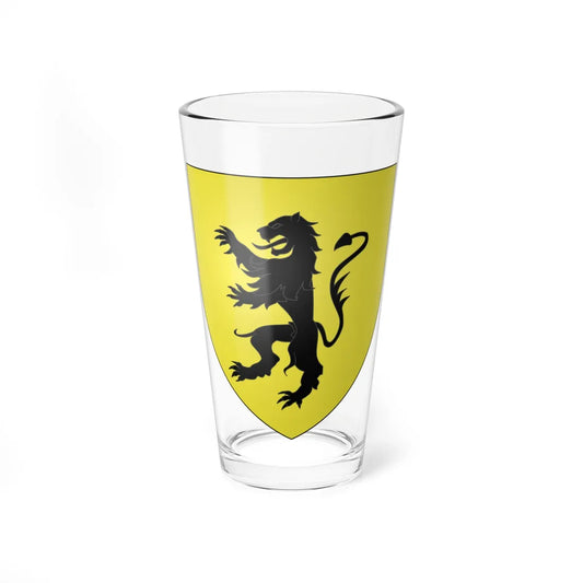 Blason ville lu Dudelange EschAlzette (Luxembourg) (Coat of Arms) Pint Glass 16oz 16oz - Go Mug Yourself