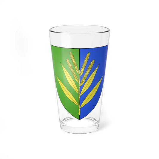 Blason ville lu Kopstal Luxembourg (Luxembourg) (Coat of Arms) Pint Glass 16oz 16oz - Go Mug Yourself