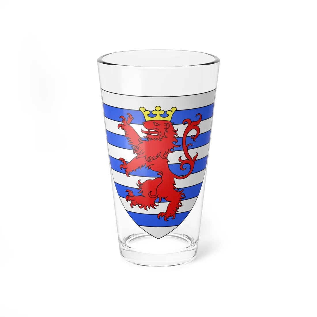 Blason ville lu Luxembourg-ville (Luxembourg) (Coat of Arms) Pint Glass 16oz 16oz - Go Mug Yourself