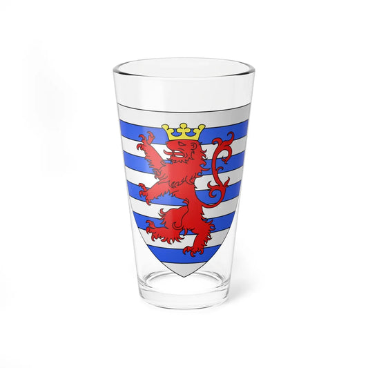 Blason ville lu Luxembourg-ville (Luxembourg) (Coat of Arms) Pint Glass 16oz 16oz - Go Mug Yourself