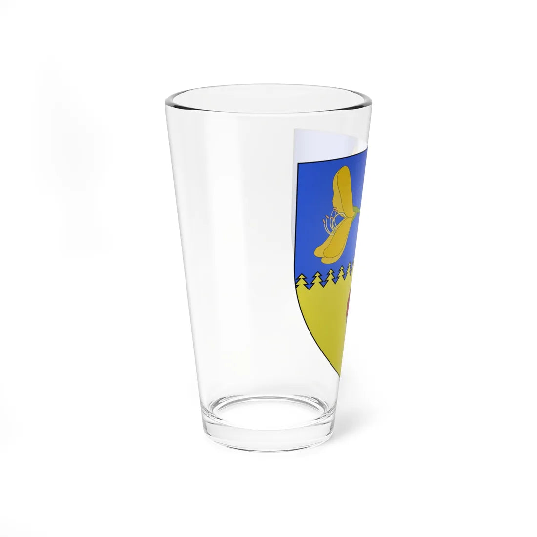 Blason ville lu Marnach Luxembourg (Luxembourg) (Coat of Arms) Pint Glass 16oz - Go Mug Yourself
