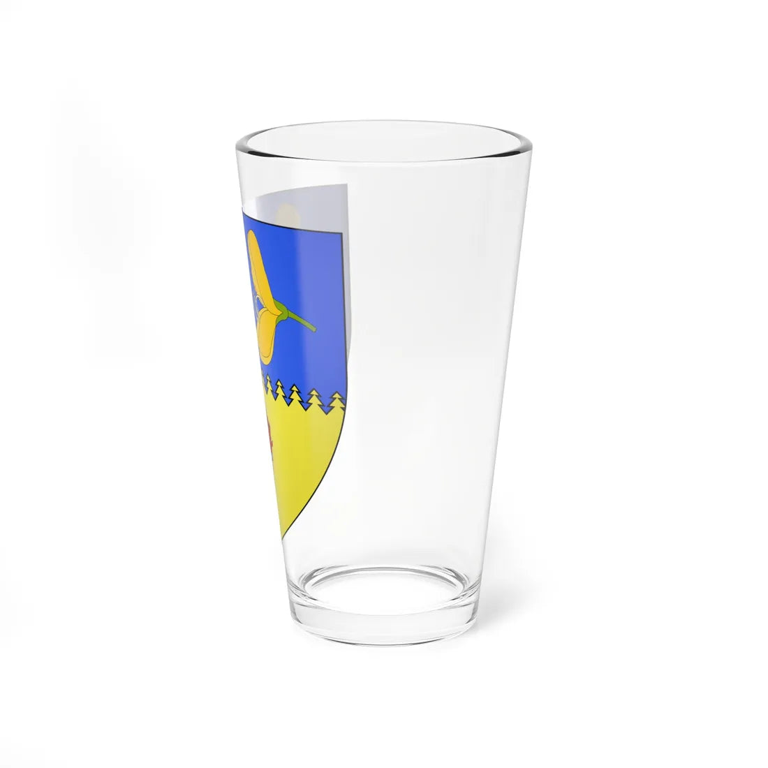 Blason ville lu Marnach Luxembourg (Luxembourg) (Coat of Arms) Pint Glass 16oz - Go Mug Yourself