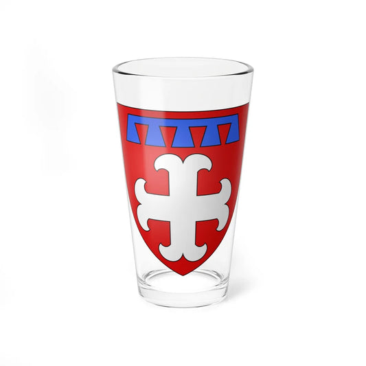 Blason ville lux Bascharage (Luxembourg) (Coat of Arms) Pint Glass 16oz 16oz - Go Mug Yourself