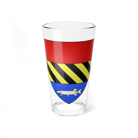 Blason ville lux Lac-de-la-Haute-Sûre (Luxembourg) (Coat of Arms) Pint Glass 16oz 16oz - Go Mug Yourself
