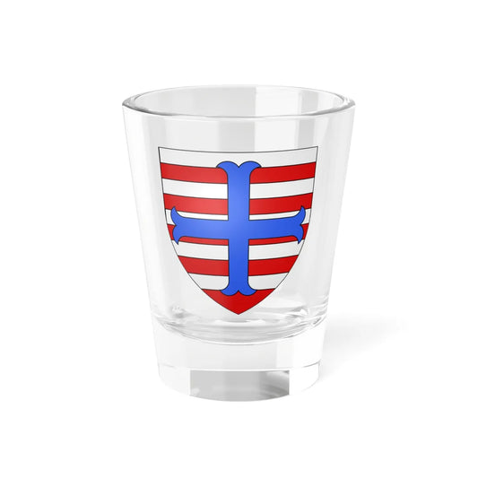 Blason ville lux Useldange (Luxembourg) (Coat of Arms) Shot Glass 1.5oz 1.5oz - Go Mug Yourself