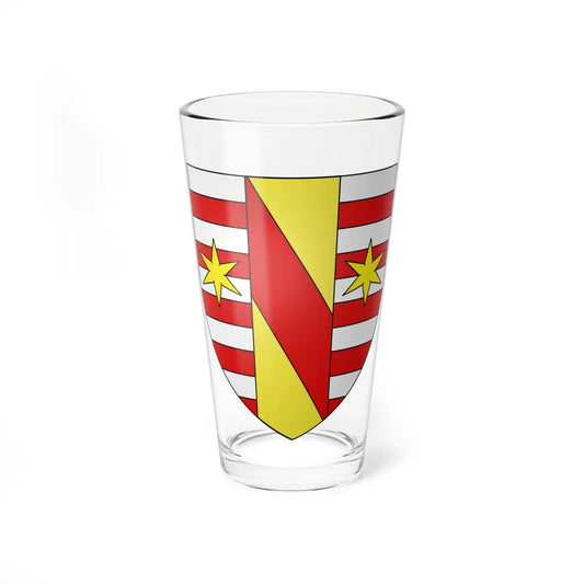 Blason ville lux Vichten (Luxembourg) (Coat of Arms) Pint Glass 16oz 16oz - Go Mug Yourself