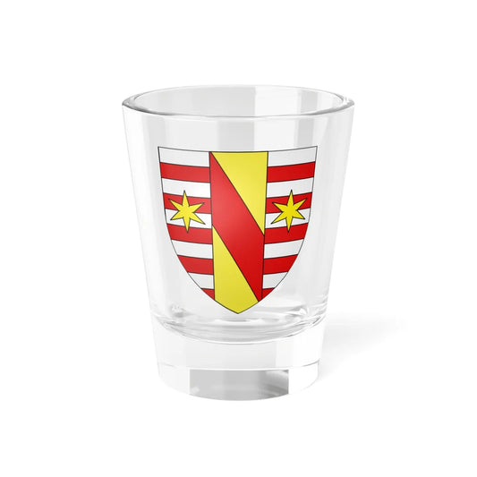 Blason ville lux Vichten (Luxembourg) (Coat of Arms) Shot Glass 1.5oz 1.5oz - Go Mug Yourself