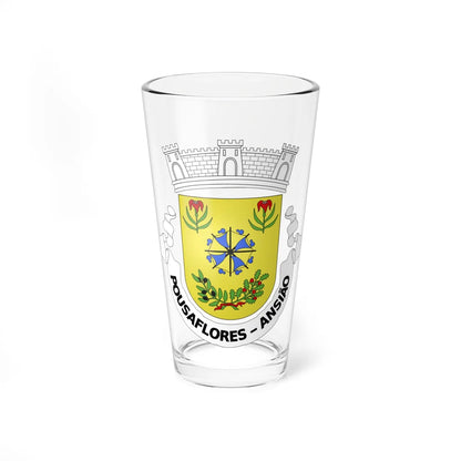 Blason ville pt Pousaflores Leiria (Portugal) (Coat of Arms) Pint Glass 16oz 16oz - Go Mug Yourself