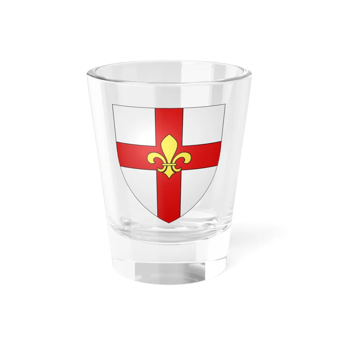 Blason ville uk Lincoln Lincolnshire (England) (Coat of Arms) Shot Glass 1.5oz 1.5oz - Go Mug Yourself