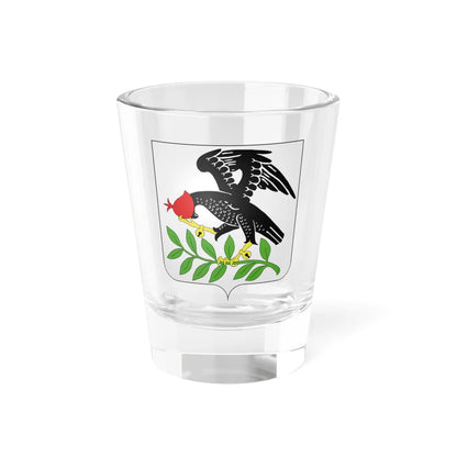 Blason Villers-la-Ville (Belgium) (Coat of Arms) Shot Glass 1.5oz 1.5oz - Go Mug Yourself