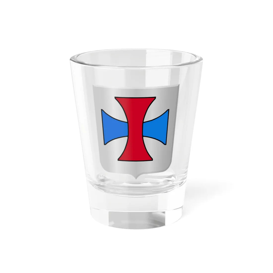 Blason Walhain (Belgium) (Coat of Arms) Shot Glass 1.5oz 1.5oz - Go Mug Yourself