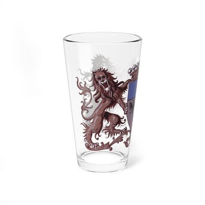 Blason Wasseiges (Belgium) (Coat of Arms) Pint Glass 16oz - Go Mug Yourself