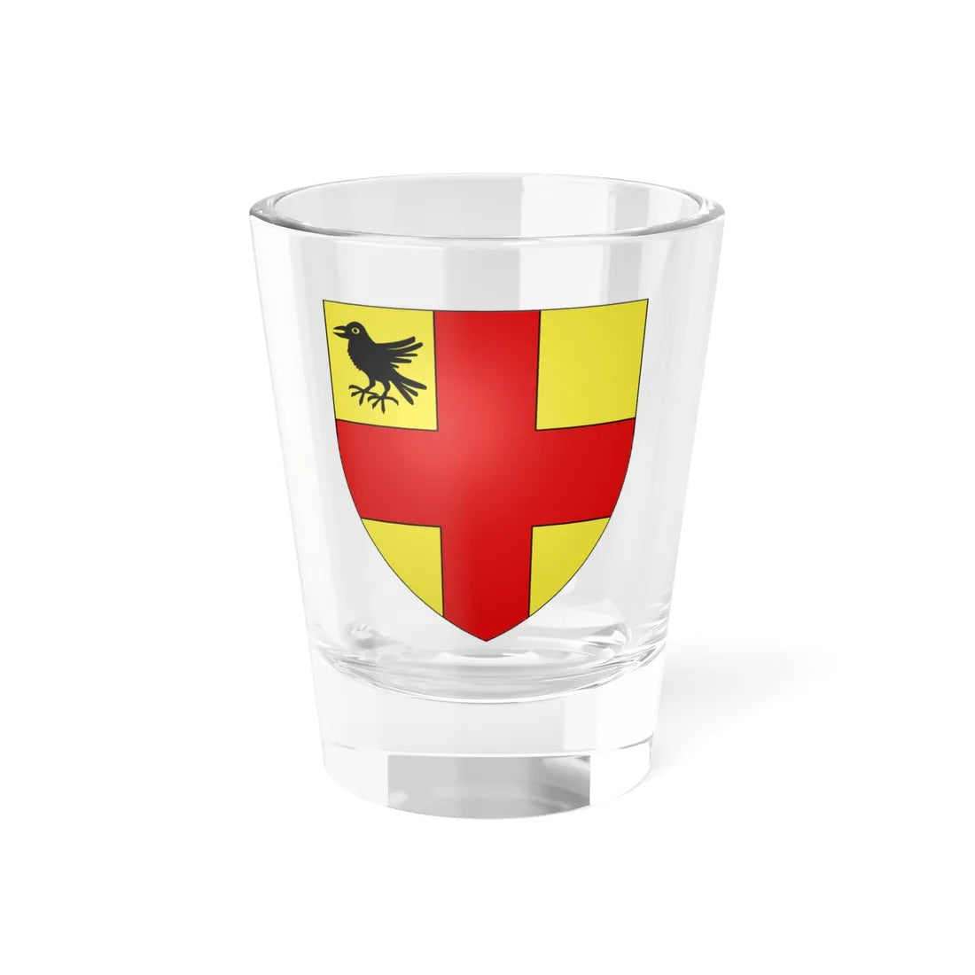 Blason Wemmel (Belgium) (Coat of Arms) Shot Glass 1.5oz 1.5oz - Go Mug Yourself