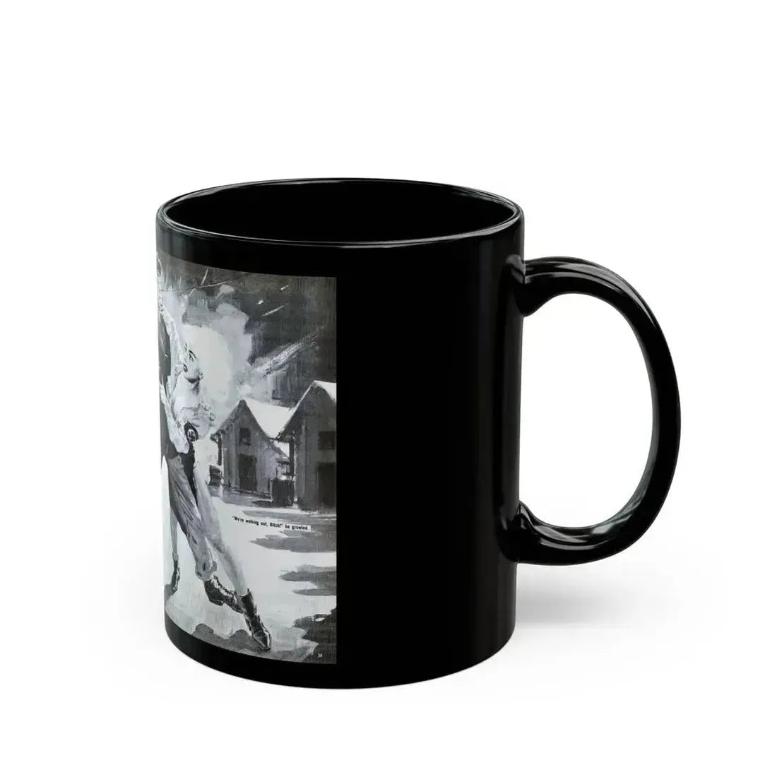 Blast Out of Hell with the She Beast Of Ploesti, Man's Book 1967 - Black Coffee Mug - Go Mug Yourself