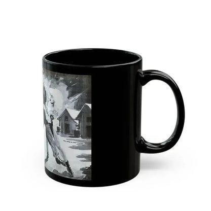 Blast Out of Hell with the She Beast Of Ploesti, Man's Book 1967 - Black Coffee Mug - Go Mug Yourself