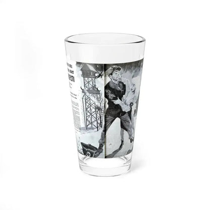 Blast Out of Hell with the She Beast Of Ploesti, Man's Book 1967 (Magazine Illustration) Pint Glass 16oz 16oz - Go Mug Yourself
