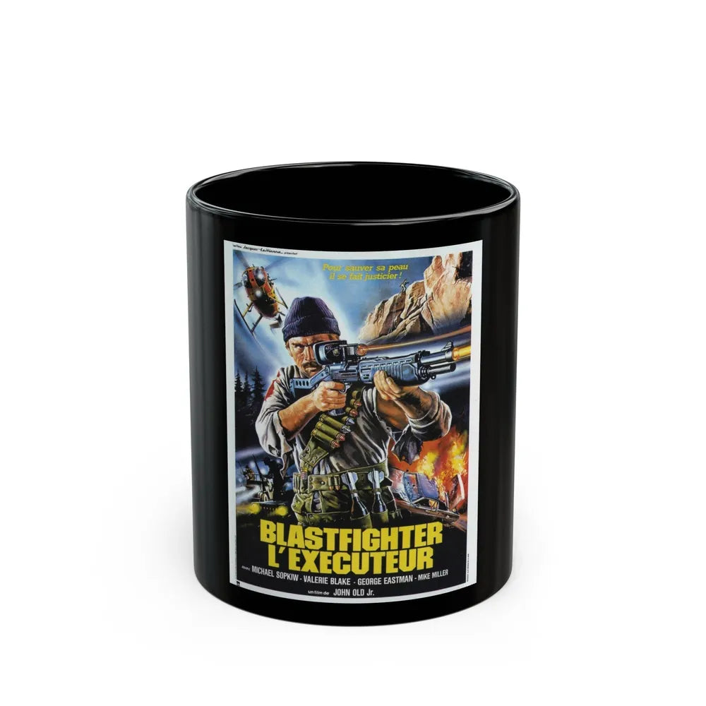 BLASTFIGHTER (FRENCH) 1984 Movie Poster - Black Coffee Mug-11oz-Go Mug Yourself