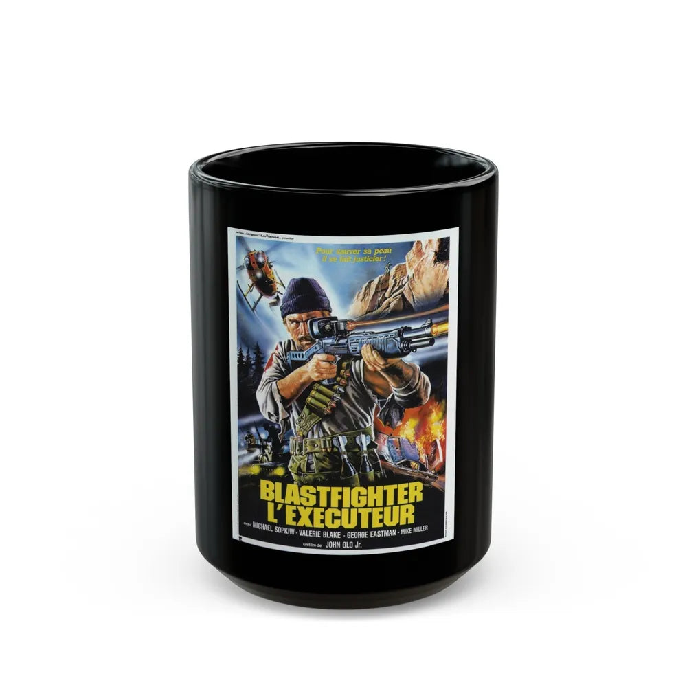 BLASTFIGHTER (FRENCH) 1984 Movie Poster - Black Coffee Mug-15oz-Go Mug Yourself