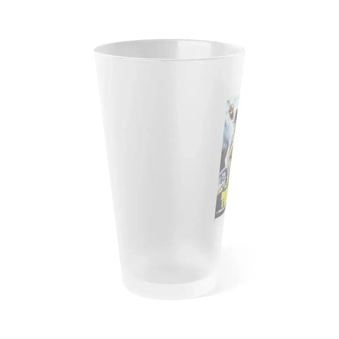 BLASTFIGHTER (FRENCH) 1984 Movie Poster - Frosted Pint Glass 16oz - Go Mug Yourself