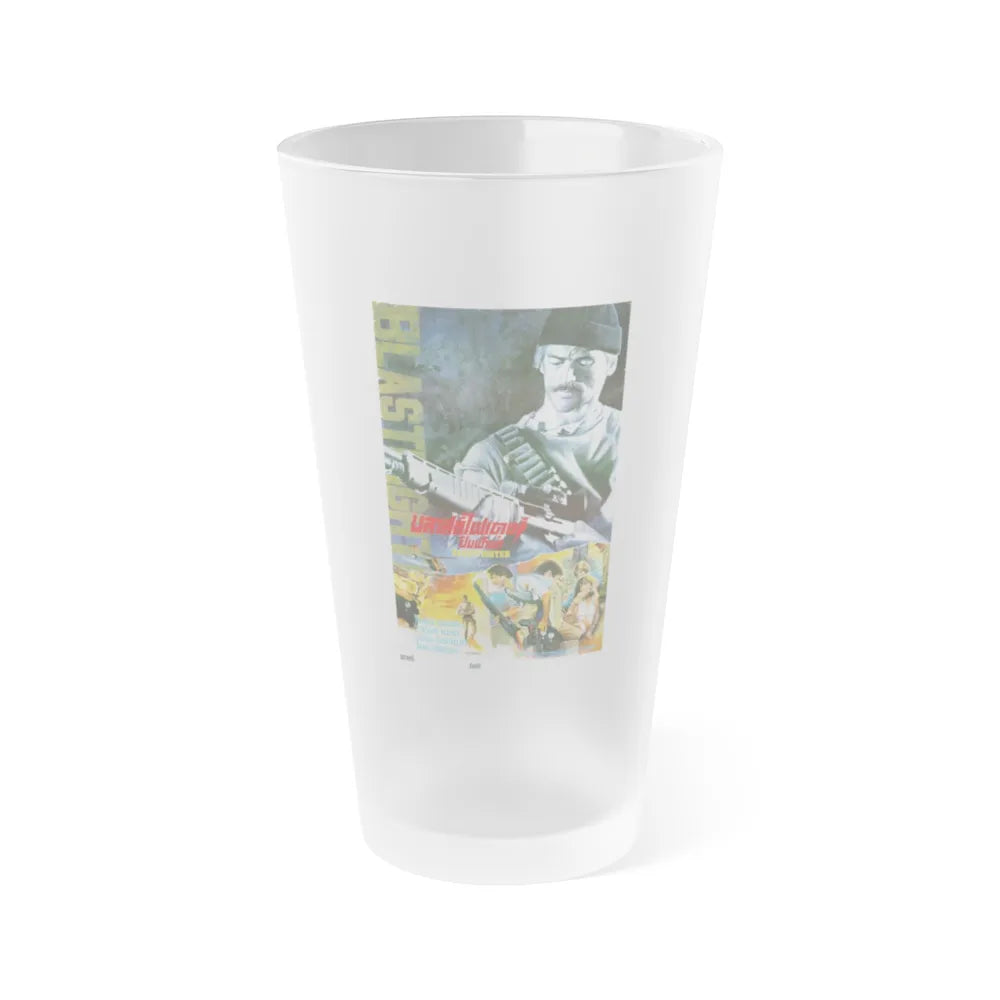 BLASTFIGHTER (THAI) 1984 Movie Poster - Frosted Pint Glass 16oz-16oz-Frosted-Go Mug Yourself