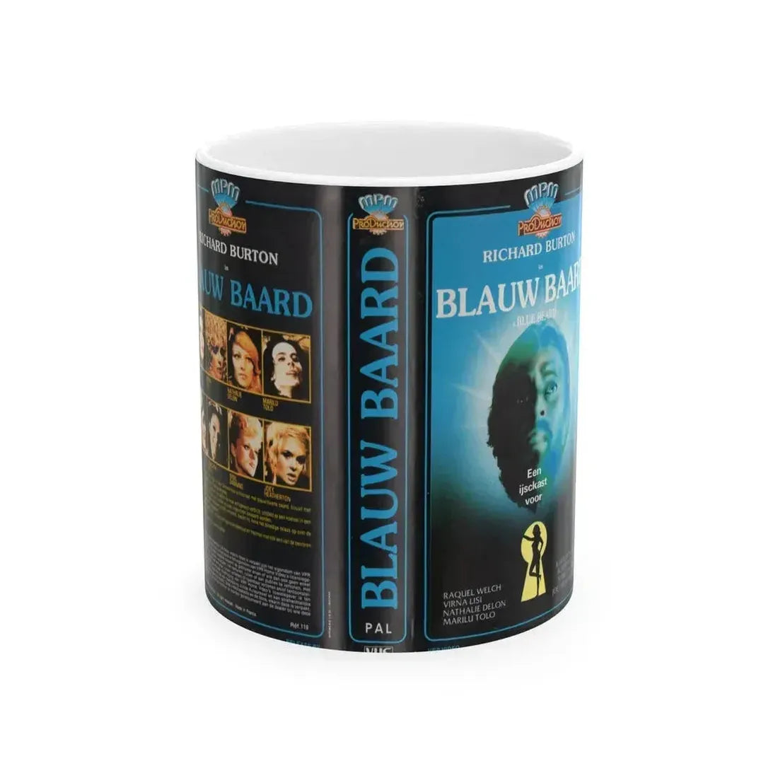 BLAUW BAARD (VHS COVER) - White Coffee Mug 11oz - Go Mug Yourself