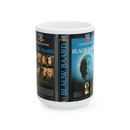 BLAUW BAARD (VHS COVER) - White Coffee Mug 15oz - Go Mug Yourself