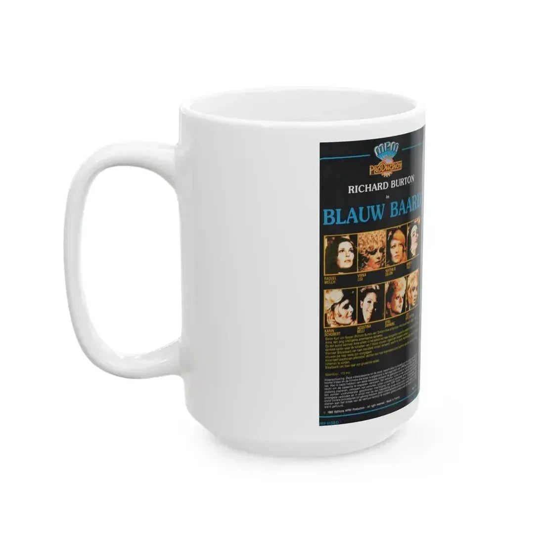 BLAUW BAARD (VHS COVER) - White Coffee Mug - Go Mug Yourself