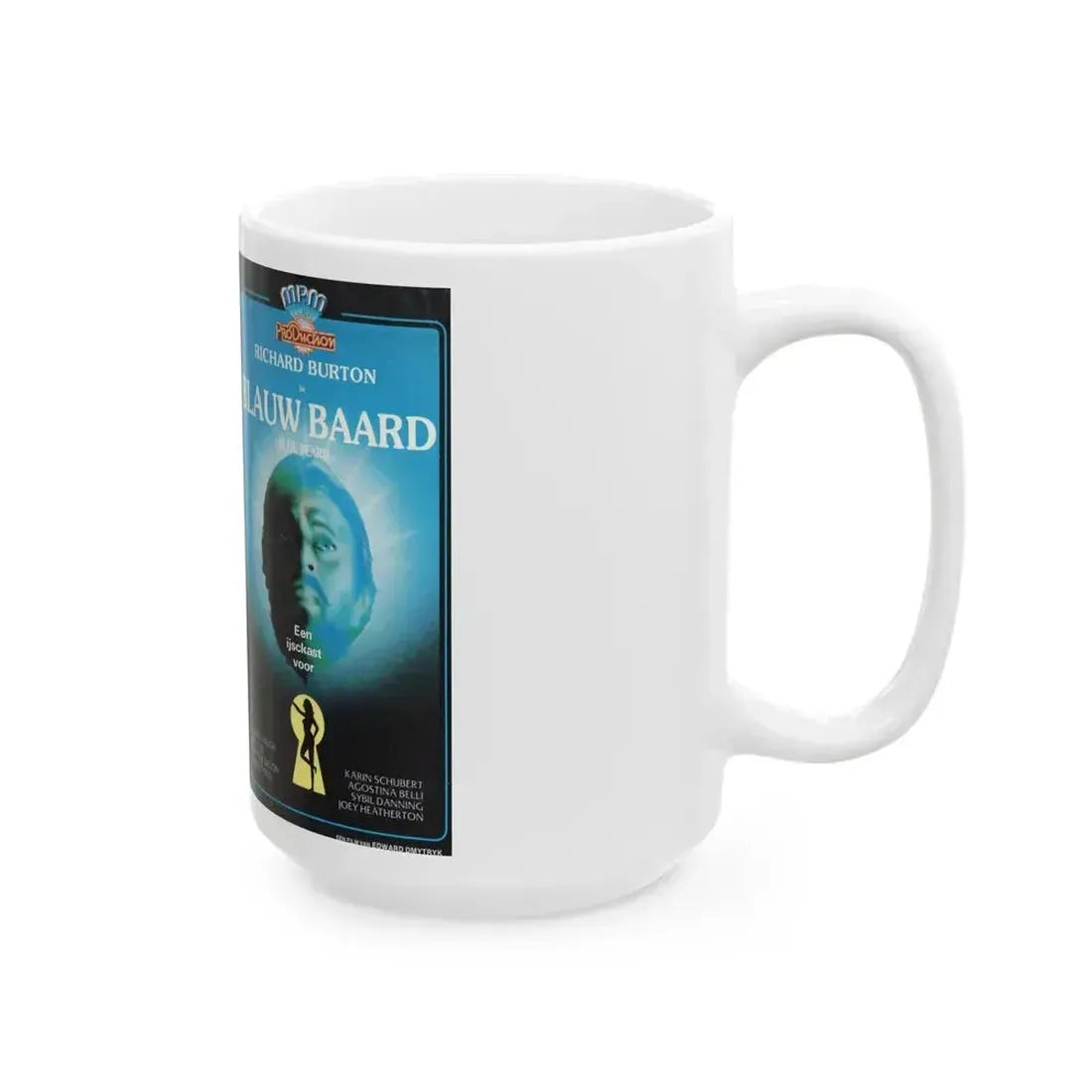 BLAUW BAARD (VHS COVER) - White Coffee Mug - Go Mug Yourself