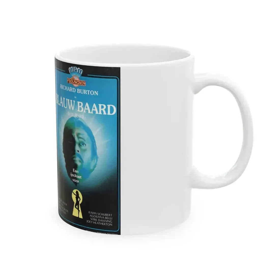 BLAUW BAARD (VHS COVER) - White Coffee Mug - Go Mug Yourself
