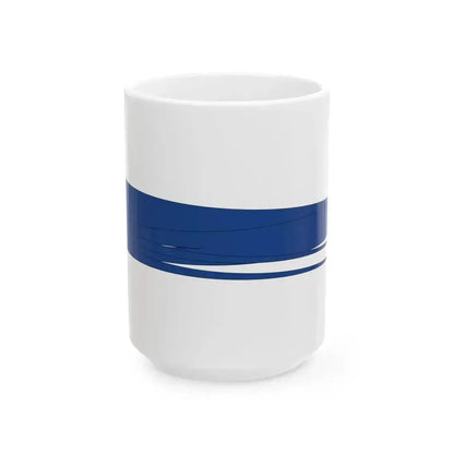 Blauwe wimpel (Netherlands) White Coffee Mug 15oz - Go Mug Yourself