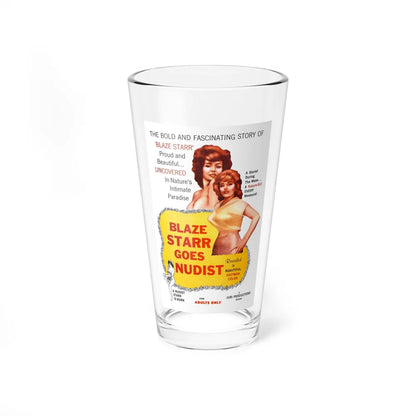 BLAZE STARR GOES NUDIST 1962 Movie Poster - Pint Glass 16oz-16oz-Go Mug Yourself